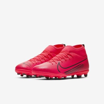 Nike Jr. Mercurial Superfly 7 Club MG - Nagyobb Gyerek Focicipő - Piros/Piros/Fekete